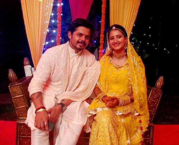 SreeSanth with his Wife