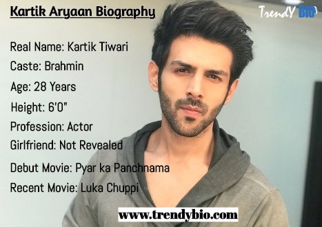 Kartik Aryaan Biography (Age, Girlfriend, Family, Caste,& More)