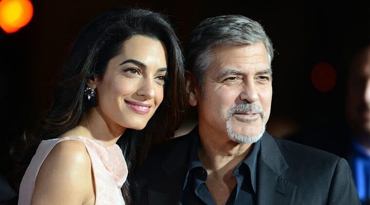 Amal with her husband
