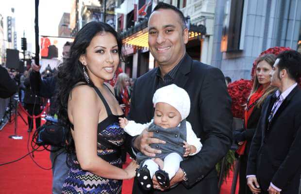 Russel Peters with his wife Monica Diaz